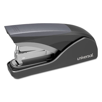 Universal® Deluxe Power Assist Flat-clinch Full Strip Stapler, 25-sheet Capacity, Black-gray freeshipping - TVN Wholesale